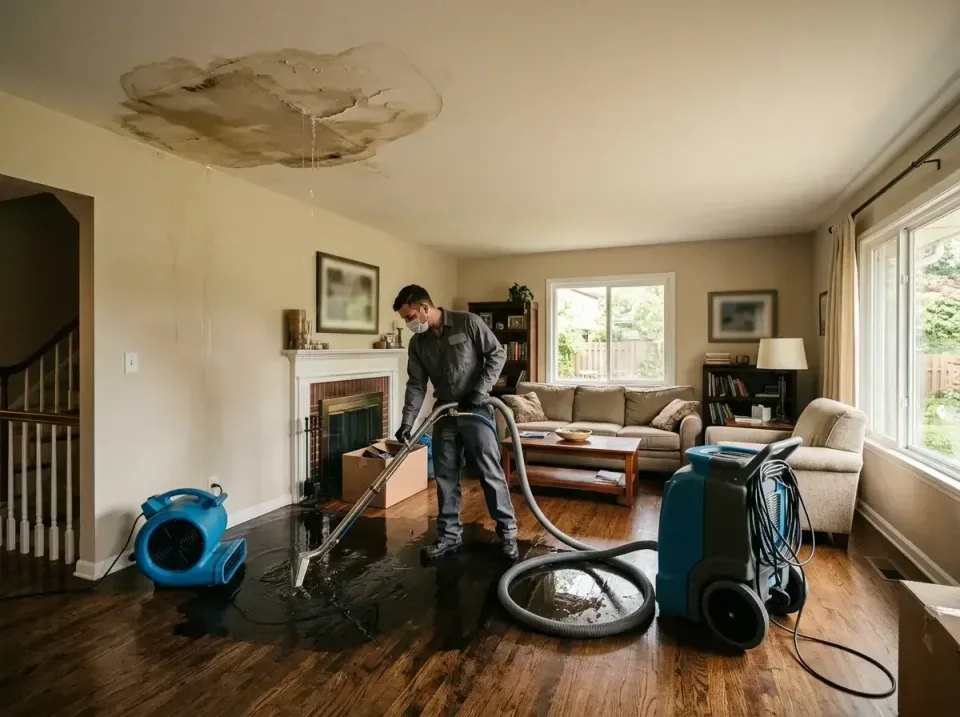 attic-pipe-burst-ceiling-drip-008 — frequently asked questions, Water Damage Restoration & Carpet Care in Troy, IL